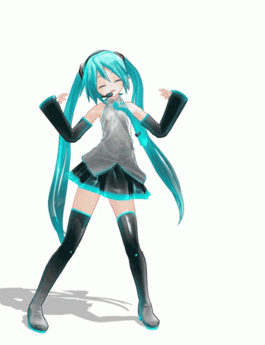 Hatsune Miku dancing